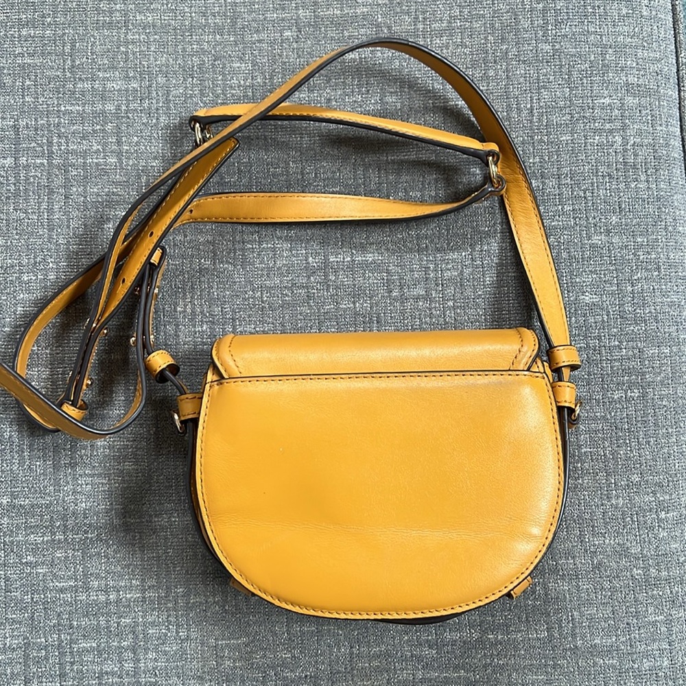 MICHAEL MICHAEL KORS Leather Saddle Crossbody - Picture 8 of 11